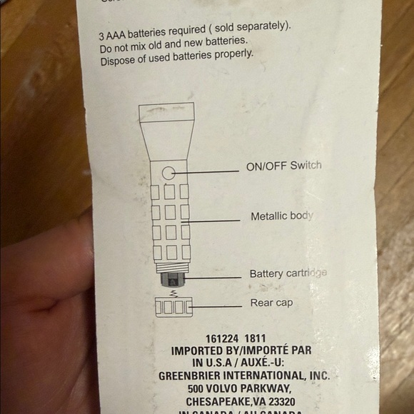 Silver LED Flashlight - Picture 9 of 11